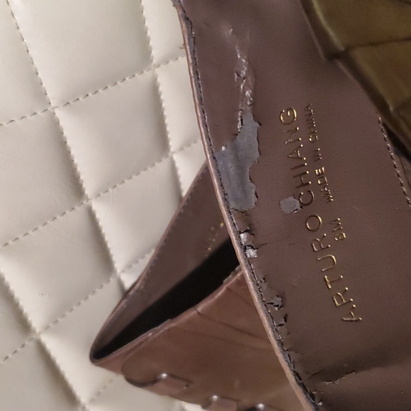 8M Arturo Chiang Knee-High Genuine Leather Soft Riding Boots Brown - Picture 9 of 10